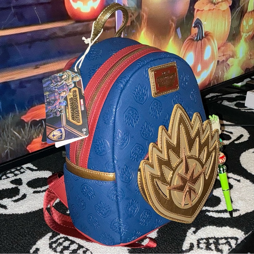 Marvel Guardians of the Galaxy Loungefly Minibackpack + Groot Pen!